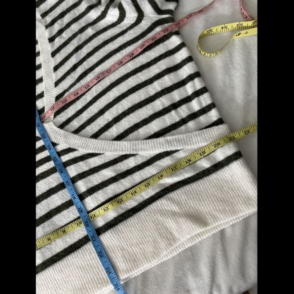 NWT Madewell Green Elthorne Stripe Wrap Sweater XL - Picture 4 of 12